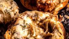 Creamy French Onion Soup In Bread Bowls