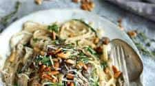 Creamy Spinach and Mushroom Pasta