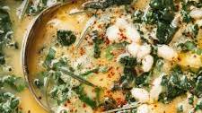 Creamy White Bean Soup with Kale