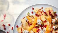 Crepes with labneh, honey and pistachio