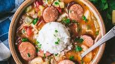 Crockpot Gumbo with Chicken, Sausage, and Shrimp