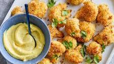 Crunchy Cauliflower Bites with Curry-Lime Aioli