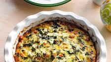 Crustless Spinach Quiche