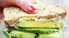 Cucumber and Avocado Sandwich