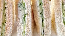 Cucumber Cream Cheese Sandwiches