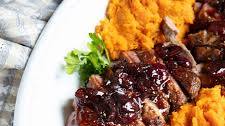 Duck Breast in Cherry Port Wine Sauce Thumbnail