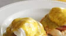 Eggs Benedict with Pesto Hollandaise