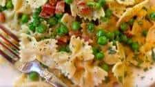 Farfalle Carbonara with Pancetta & Peas