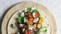 Feta and Roast Veg Wrap