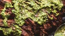 Flank Steak with Chimichurri Sauce