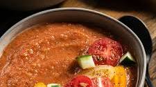 Fresh Tomato & Basil Gazpacho Soup