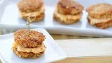 Fried Green Tomato Pimento Cheese Sandwiches