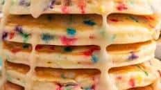 Funfetti Pancakes from a Cake Mix