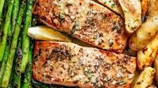 Garlic Butter Baked Salmon