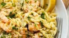 Garlic Butter Prawn Orzo