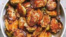 Garlic Parmesan Roasted Brussels Sprouts