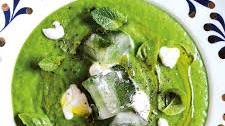 Gazpacho verde di cetrioli, spinaci e peperoni