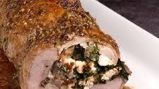 Greek Pork Tenderloin with Spinach and Feta Cheese