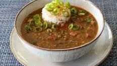 Green Lentil “Gumbo” Soup