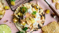 Grilled Fish Tacos with Pineapple Salsa & Chile Mayo