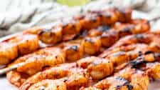 Grilled Honey Chili Lime Shrimp Skewers