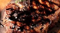 Grilled Ribeye Steaks with Balsamic Red Wine Glaze