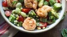 Grilled Shrimp and Succotash Bowl