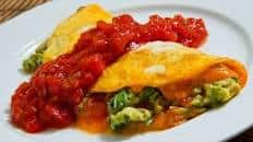 Guacamole Omelette with Salsa