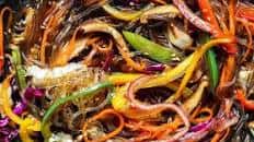 Healthy & Easy Vegan Japchae (Korean Glass Noodles)