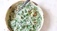 Healthy Vegan Creamed Spinach