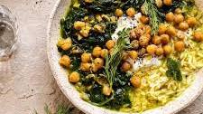 Herb and Chickpea Stew with Rice.