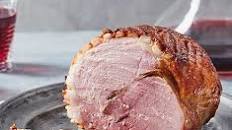 Honey-glazed ham