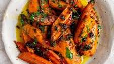 Hot honey roasted carrots