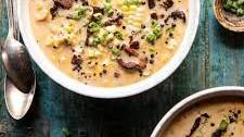 Instant Pot Chipotle Cheddar Corn Chowder