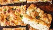 Jalapeno Cheddar Focaccia (Easy No Knead Bread Recipe)