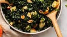 Kale Apple Salad with Cider Dressing