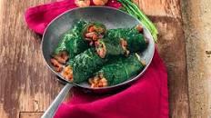 Kale Rolls with Chestnuts and Pancetta