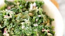 Kale Salad with a Spicy Peanut Dressing