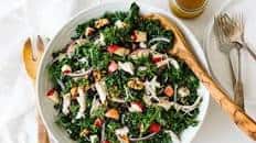 Kale Salad with Apples and Chicken