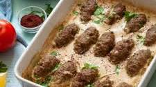 Lamb kofta in tahini sauce