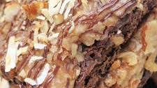 Layered German Chocolate Brownie