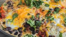 Lazy Huevos Rancheros with Black Beans