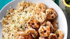 Lemon-Basil Grilled Shrimp & Couscous