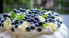 Lemon Blueberry Pavlova Cake Recipe