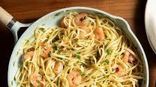 Lemon-Garlic Shrimp Pasta