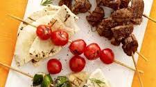 Lemon Herb Lamb Kabobs And Summer Vegetable