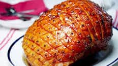 Maple honey mustard glazed ham recipe