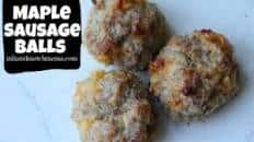 Maple Sausage Balls