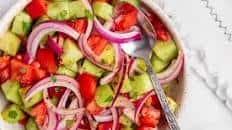 Marinated Cucumber, Tomato, And Onion Salad