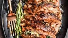 Mediterranean Stuffed Pork Tenderloin